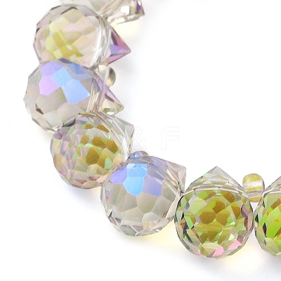 Electroplate Glass Beads Strands EGLA-D030-17Q-1