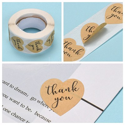 1 Inch Thank You Stickers X-DIY-G021-13A-1