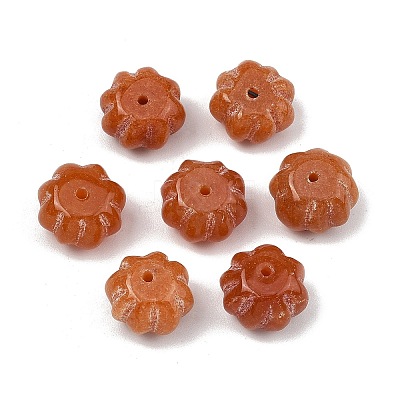 Natural Red Aventurine Carved Beads GG-CBA02C4-03D-1