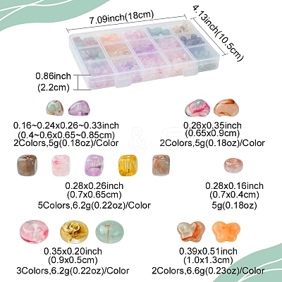 DIY Acrylic Beads Bracelets Making Kits DIY-FS0008-20-1