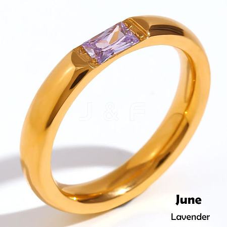 304 Stainless Steel Pave Cubic Zirconia Finger Rings FS-WG61B2A-17-1