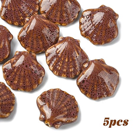 5Pcs Handmade Porcelain Beads PORC-YW0001-25H-1