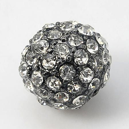 Alloy Rhinestone Beads RB-A034-10mm-A01B-1