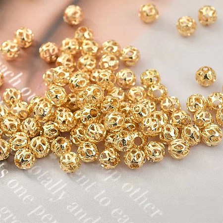Hollow Brass Beads KK-WH0045-062C-G-1