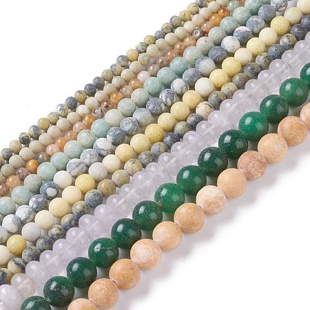 Natural Mixed Gemstone Beads Strands G-H245-05-1