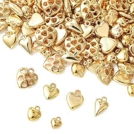 180Pcs 6 Styles CCB Plastic Pendants CCB-YW0001-79-1