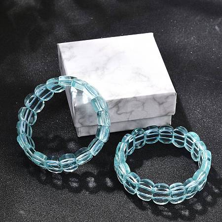 Glass Beads Stretch Bracelets for Women Men BJEW-M049-11D-1