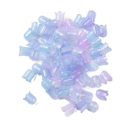 Transparent Acrylic Beads Caps OACR-B022-01H-1