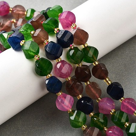 Natural Quartz Dyed Beads Strands G-U023-A02-11-1
