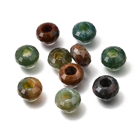 Natural Indian Agate European Beads GG-NH0003-A14-1