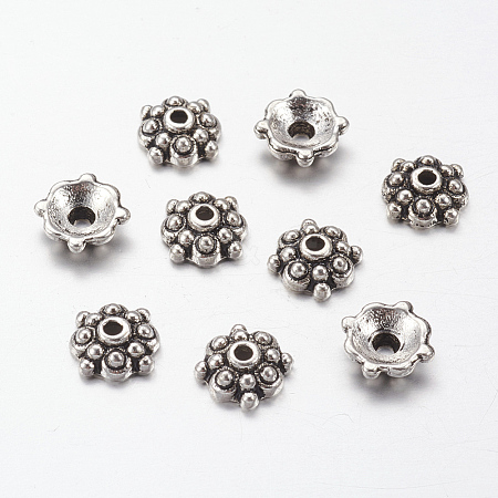 Tibetan Style Alloy Caps LS-LF0664Y-NF-1