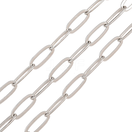 Brass Paperclip Chains KK-CBAC547-20P-1