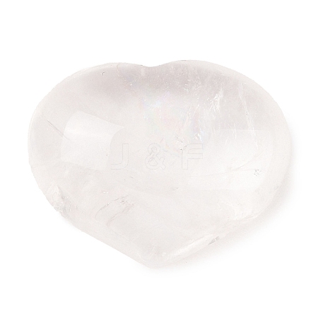 Natural Quartz Crystal Love Heart Stone G-I367-02G-1