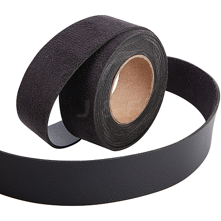 2M PVC Imitation Leather Ribbons SRIB-WH0011-126B-01-1