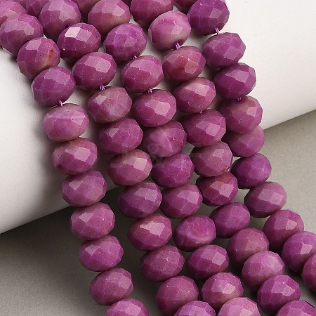 Faceted Dyed Natural White Jade Beads Strands GG-CBAE966-01B-B-1