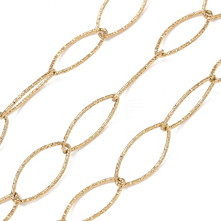 304 Stainless Steel Oval Link Chains CHS-C018-01B-G-1