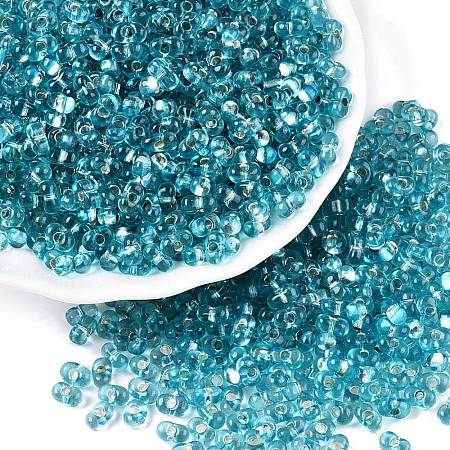 Baking Paint Transparent Glass Seed Beads SEED-N006-05K-1