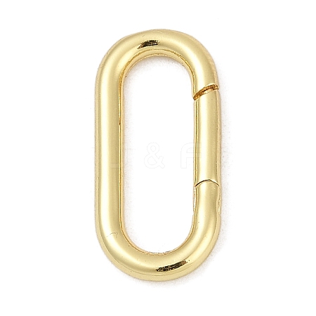 Brass Spring Gate Rings KK-S527-01G-B-1