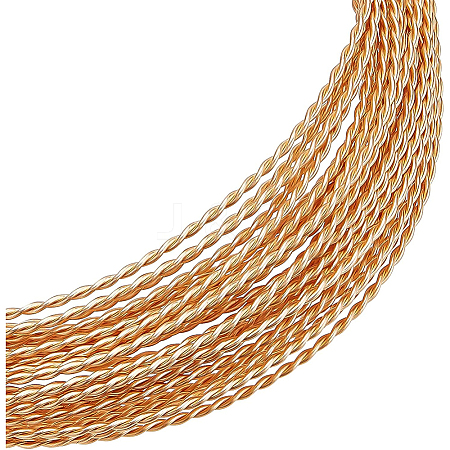 Brass Twist Rope Wire CWIR-WH0010-06G-1