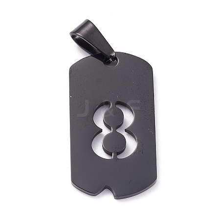 304 Stainless Steel Pendants STAS-H144-02EB-8-1