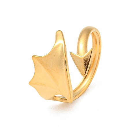 304 Stainless Steel Open Cuff Rings X-RJEW-G307-01C-1