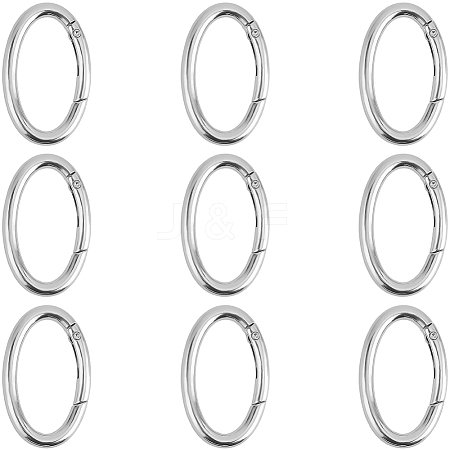 10Pcs Zinc Alloy Spring Gate Rings FIND-SP0004-31P-1
