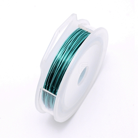 Round Copper Craft Wire CWIR-WH0001-0.8mm-12-1