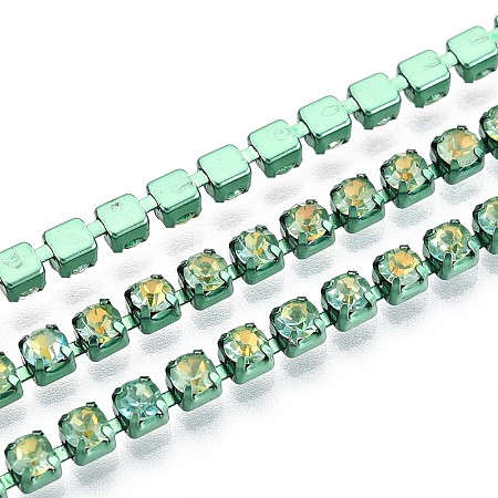Iron Rhinestone Cup Chains CH-T006-05A-01-1