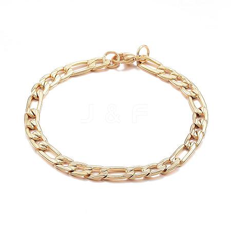 304 Stainless Steel Bracelets BJEW-G544-01G-1