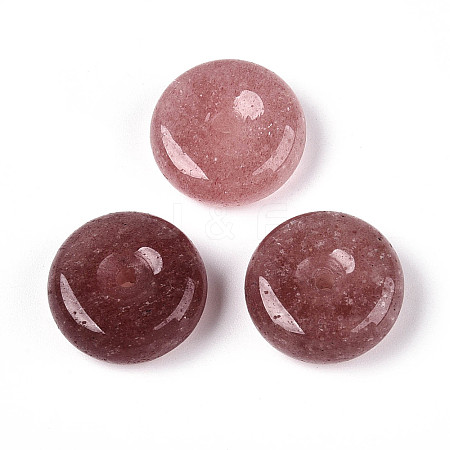 Natural Strawberry Quartz Pendants G-N353-05A-12-1