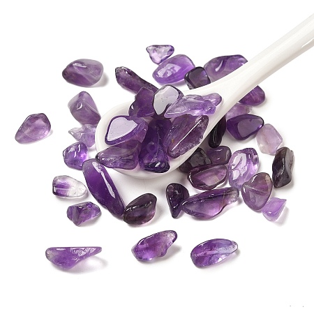 Natural Amethyst Chip Beads G-Q193-02B-1