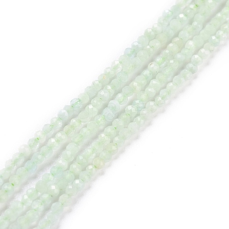 Natural Green Beryl Beads Strands G-D463-03-1