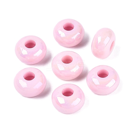 Opaque Acrylic European Beads OACR-E033-19L-1