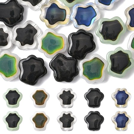 20Pcs 5 Colors Glass Beads GLAA-FS0002-53-1