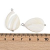 Natural Shell Teardrop Pendants STAS-D378-33P-3