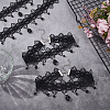 4Pcs Gothic Style Resin Flower Tassel Lace Choker Necklaces NJEW-UN0001-60-2