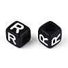Initial Acrylic Horizontal Hole Beads OACR-ZX006-35R-2