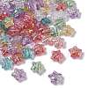 UV Plating Transparent Acrylic Beads OACR-G051-01-1
