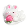 Rabbit Theme Opaque Resin Cabochons RESI-C042-01B-1