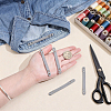 20Pcs Imitation Leather Bag Webbing Straps with Silver Color Plated Metal Eyelets for Bag Accessories DIY-NB0016-35B-3