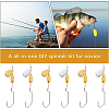 SUPERFINDINGS 100Pcs 2 Colors Brass Fishing Lures KK-FH0005-89-5