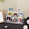 3-Tier Acrylic Display Riser Stands for Cosmetic Jewelry ODIS-WH0043-217C-4