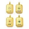 304 Stainless Steel Rhinestone Pendants STAS-M109-09G-1