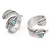 Synthetic Turquoise Cuff Rings RJEW-B040-03AS-1