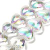 Electroplate Glass Beads Strands X-EGLA-B008-01A-HR01-1