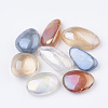 Electroplate Natural Quartz Crystal Pendants G-S263-38-1