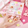 30Pcs Opaque Resin Cabochons CRES-TA0001-46-6
