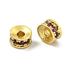 Brass Cubic Zirconia Spacer Beads KK-L215-004A-G01-1