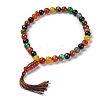 Natural Agate Beads Stretch Bracelets BJEW-A025-01C-1