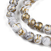 Baking Paint Glass Beads Strands DGLA-N003-4mm-B01-4